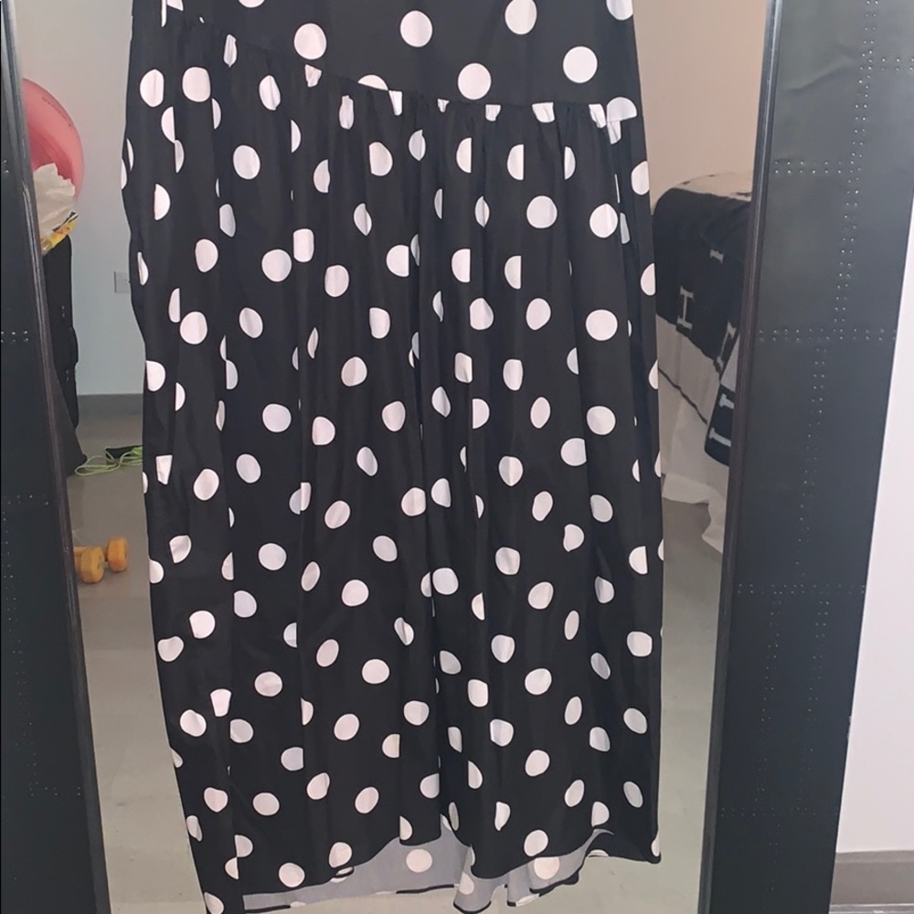 Caroline constas Rhea polka dot one shoulder gown - Picture 5 of 11